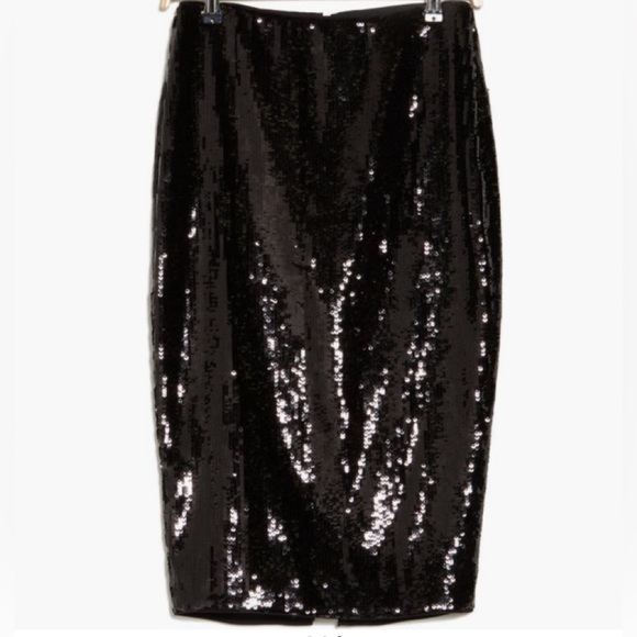 Theory HIGH SLIT -FLUID SEQUINS SKIRT size 8 - Picture 3 of 8